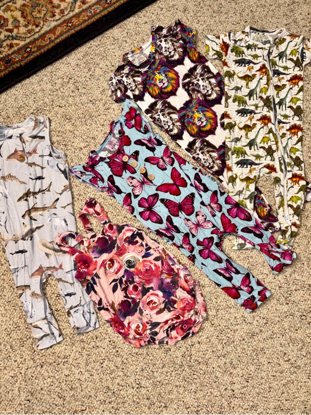 Bundle Summer Play/sleepwear girls 6-12 months